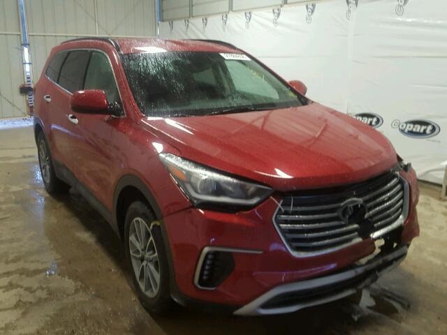 KM8SM4HF6HU223432 - 2017 HYUNDAI SANTA FE S RED photo 1