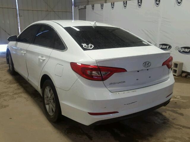 5NPE24AF4HH520212 - 2017 HYUNDAI SONATA SE WHITE photo 3