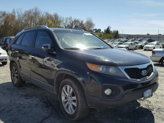 5XYKU4A20BG039155 - 2011 KIA SORENTO EX BLACK photo 1