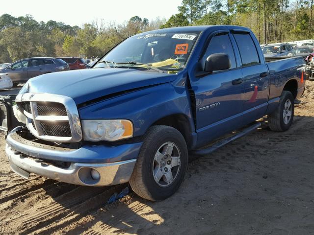 1D7HA18N85S361225 - 2005 DODGE RAM 1500 S BLUE photo 2