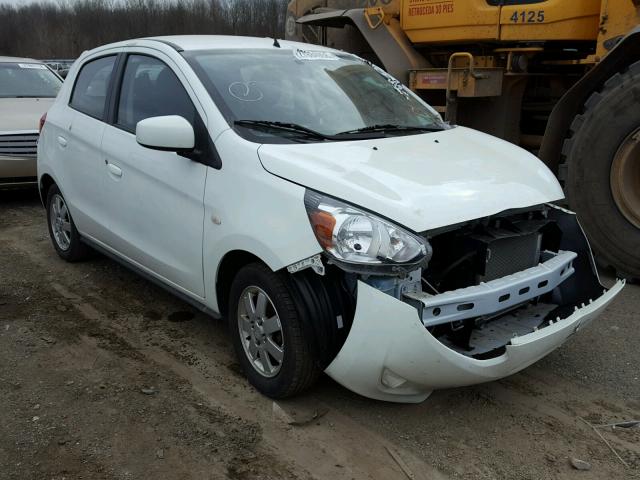 ML32A4HJ7EH006318 - 2014 MITSUBISHI MIRAGE ES WHITE photo 1