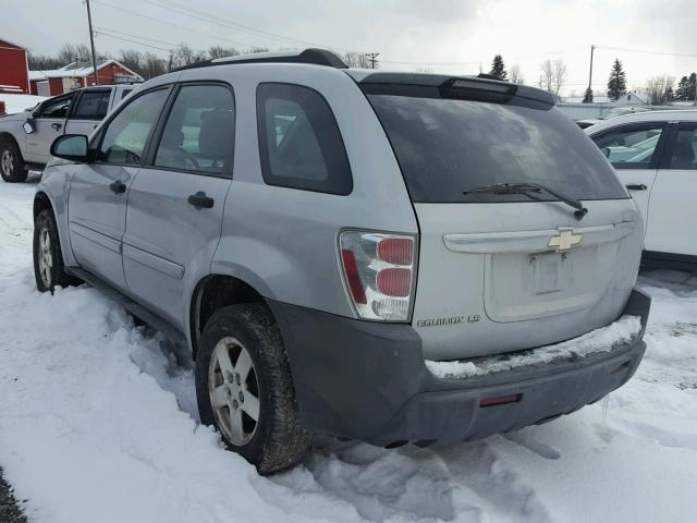 2CNDL13F756010100 - 2005 CHEVROLET EQUINOX LS SILVER photo 3