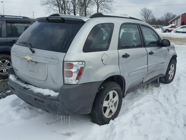 2CNDL13F756010100 - 2005 CHEVROLET EQUINOX LS SILVER photo 4