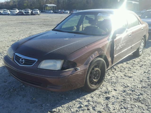 1YVGF22C715209640 - 2001 MAZDA 626 ES BURGUNDY photo 2