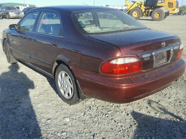 1YVGF22C715209640 - 2001 MAZDA 626 ES BURGUNDY photo 3