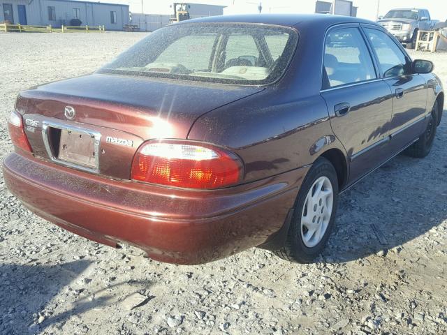 1YVGF22C715209640 - 2001 MAZDA 626 ES BURGUNDY photo 4