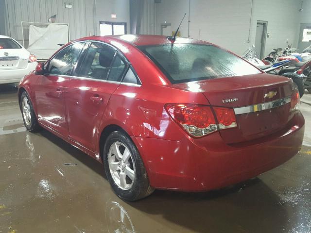 1G1PC5SB7E7191117 - 2014 CHEVROLET CRUZE LT RED photo 3