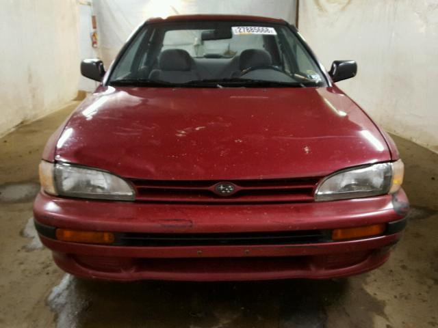 JF1GC2447PG518001 - 1993 SUBARU IMPREZA L RED photo 9