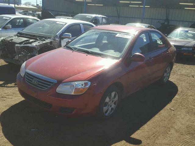 KNAFE121485529356 - 2008 KIA SPECTRA EX RED photo 2