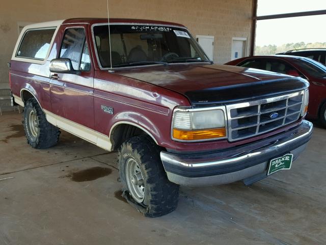 1FMEU15H1PLA53406 - 1993 FORD BRONCO U10 MAROON photo 1