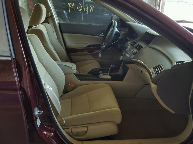 1HGCP26719A127406 - 2009 HONDA ACCORD EX BURGUNDY photo 5