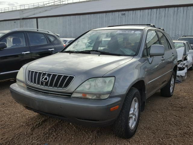 JTJHF10U620263278 - 2002 LEXUS RX 300 GRAY photo 2