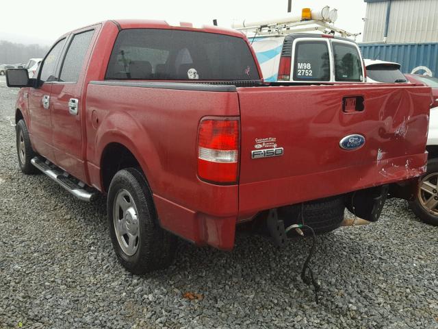 1FTPW12V37KD66058 - 2007 FORD F150 SUPER RED photo 3