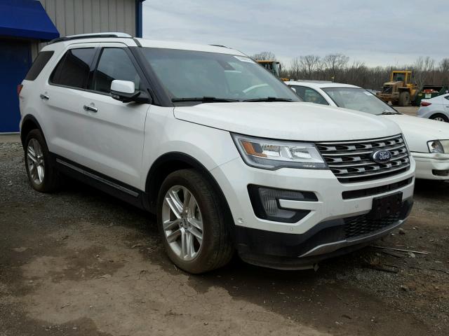 1FM5K7F87GGA82747 - 2016 FORD EXPLORER L WHITE photo 1