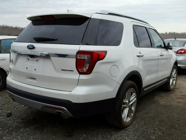 1FM5K7F87GGA82747 - 2016 FORD EXPLORER L WHITE photo 4