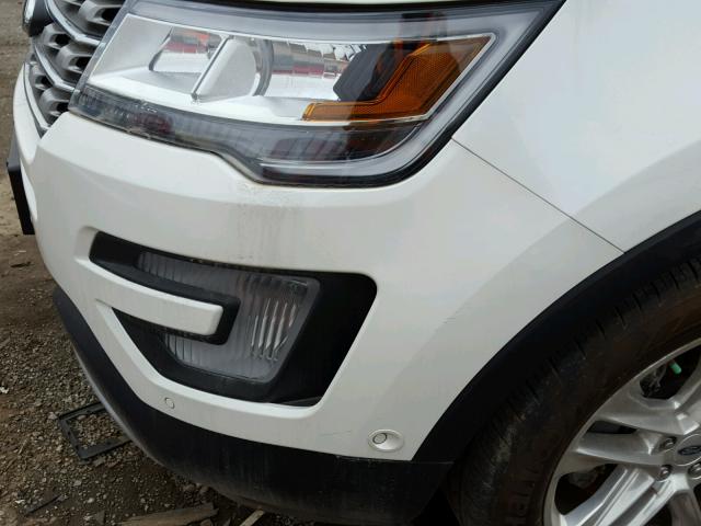 1FM5K7F87GGA82747 - 2016 FORD EXPLORER L WHITE photo 9