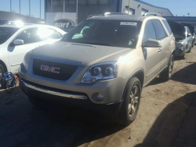 1GKER23D79J148406 - 2009 GMC ACADIA SLT ოქროსფერი ფოტო 2