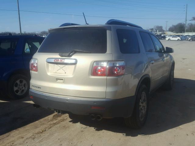 1GKER23D79J148406 - 2009 GMC ACADIA SLT ოქროსფერი ფოტო 4