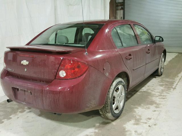 1G1AL58F377194373 - 2007 CHEVROLET COBALT LT RED photo 4