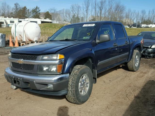 1GCDT13E378197473 - 2007 CHEVROLET COLORADO BLUE photo 2