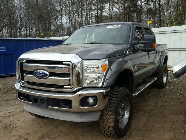 1FT7W2BT9BEB13452 - 2011 FORD F250 SUPER GRAY photo 2