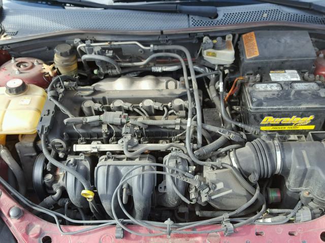 1FAFP34N75W115945 - 2005 FORD FOCUS ZX4 RED photo 7