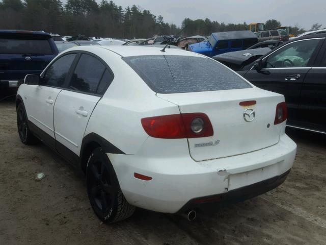 JM1BK12F041173950 - 2004 MAZDA 3 I WHITE photo 3