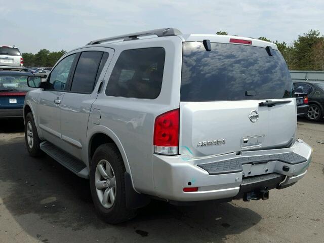 5N1AA0NC5CN609284 - 2012 NISSAN ARMADA SV SILVER photo 3