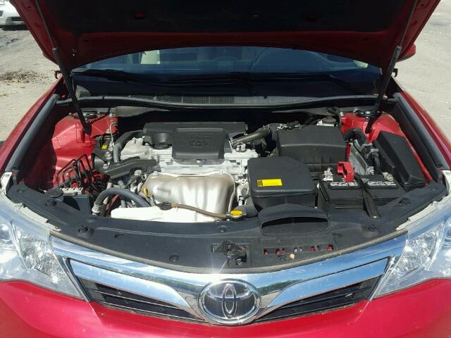 4T1BF1FK3DU675583 - 2013 TOYOTA CAMRY L RED photo 7