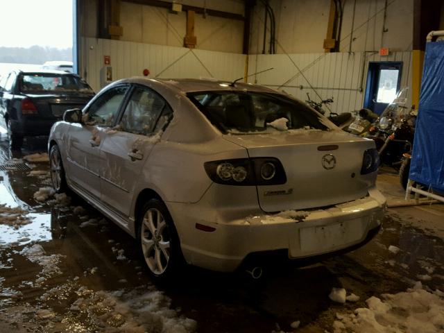 JM1BK323971620667 - 2007 MAZDA 3 S SILVER photo 3