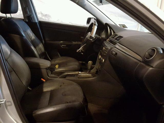 JM1BK323971620667 - 2007 MAZDA 3 S SILVER photo 5