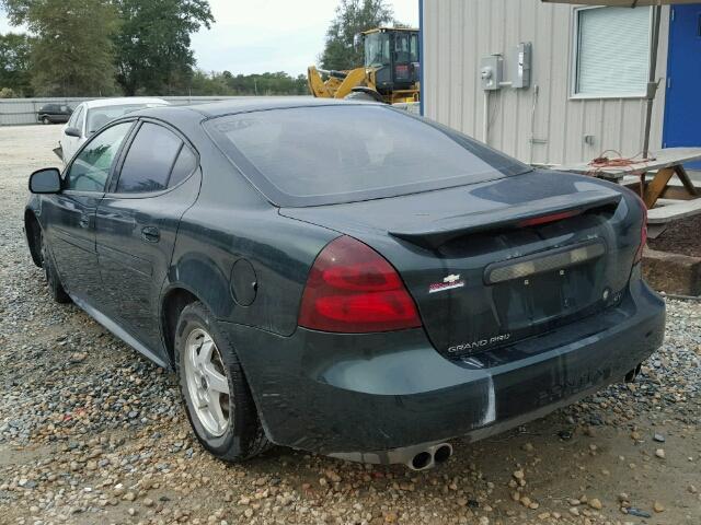 2G2WS522141348114 - 2004 PONTIAC GRAND PRIX GREEN photo 3