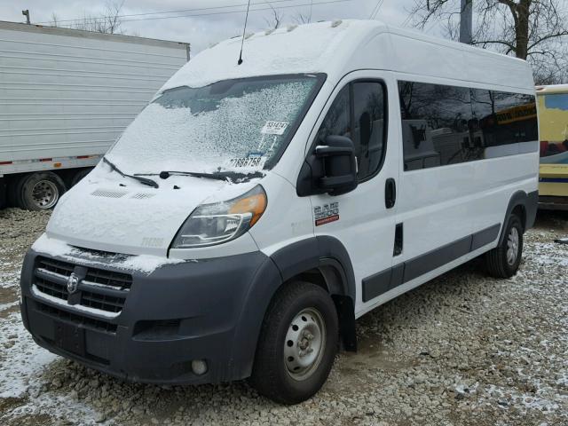 3C6TRVPGXEE126620 - 2014 RAM PROMASTER WHITE photo 2