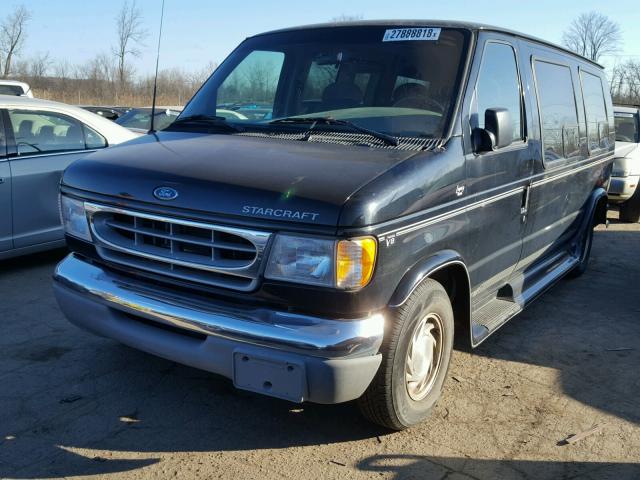 1FDRE14L3YHB74186 - 2000 FORD ECONOLINE BLACK photo 2