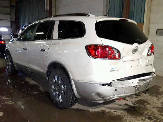 5GAKVDED0CJ372581 - 2012 BUICK ENCLAVE WHITE photo 3