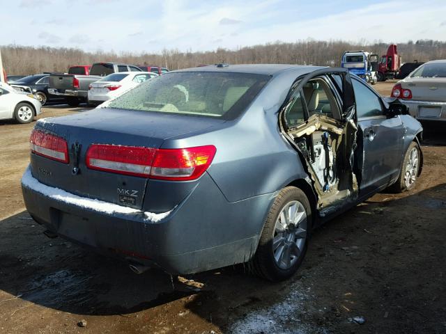 3LNHL2GC9BR750646 - 2011 LINCOLN MKZ SILVER photo 4