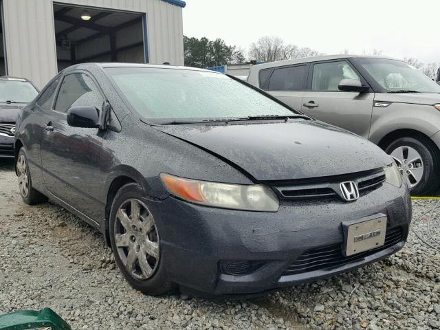 2HGFG12676H568605 - 2006 HONDA CIVIC LX BLACK photo 1