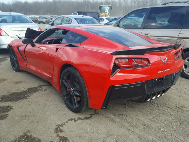 1G1YM2D71E5112688 - 2014 CHEVROLET CORVETTE S RED photo 3