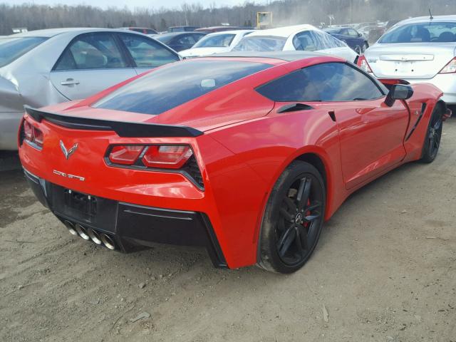 1G1YM2D71E5112688 - 2014 CHEVROLET CORVETTE S RED photo 4