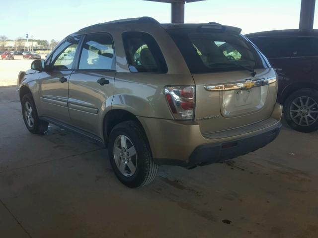 2CNDL13F466186555 - 2006 CHEVROLET EQUINOX LS TAN photo 3