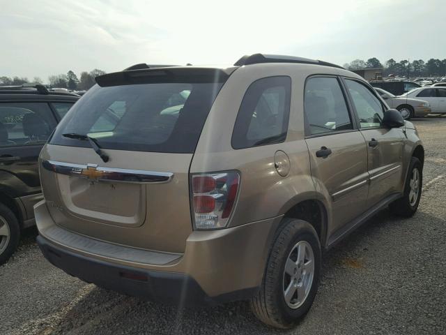 2CNDL13F466186555 - 2006 CHEVROLET EQUINOX LS TAN photo 4