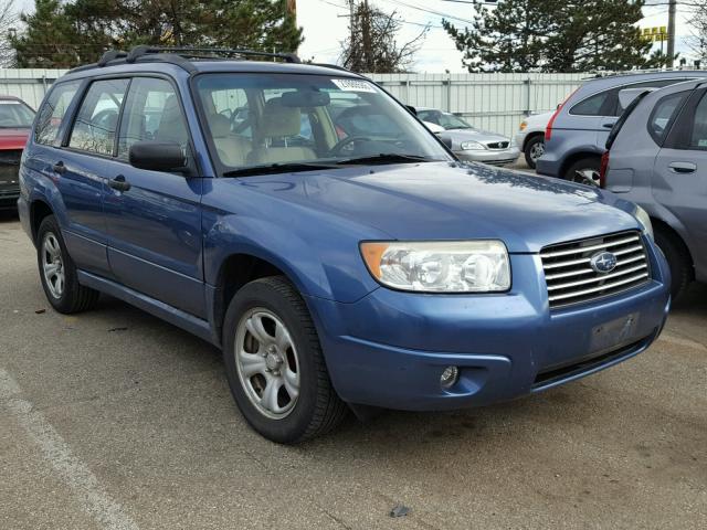 JF1SG63697H740428 - 2007 SUBARU FORESTER 2 BLUE photo 1