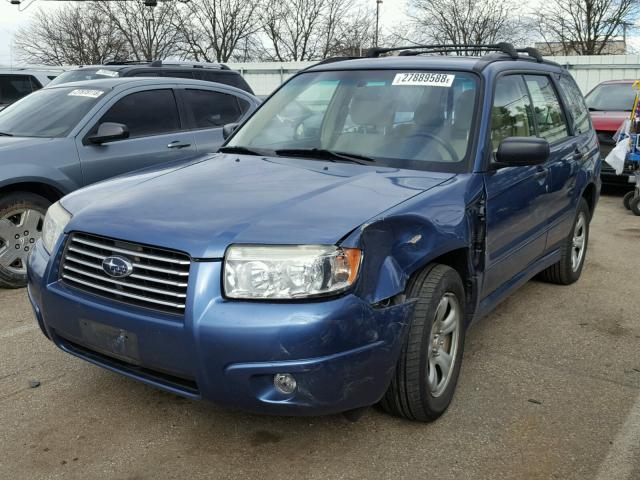 JF1SG63697H740428 - 2007 SUBARU FORESTER 2 BLUE photo 2