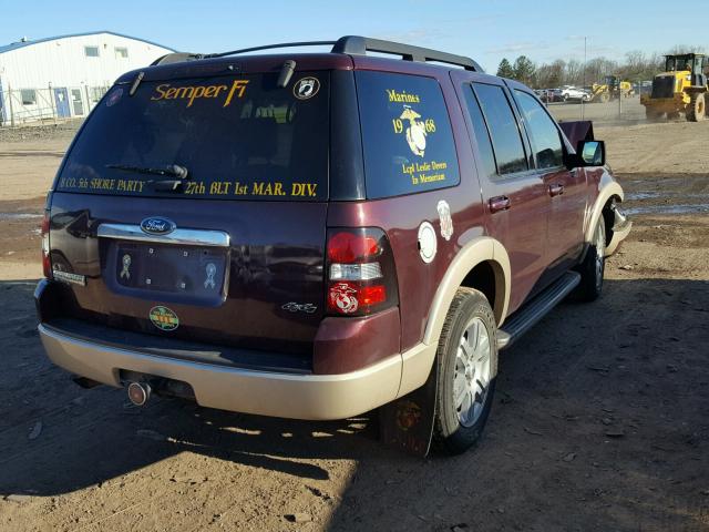 1FMEU74E28UB28569 - 2008 FORD EXPLORER E BURGUNDY photo 4