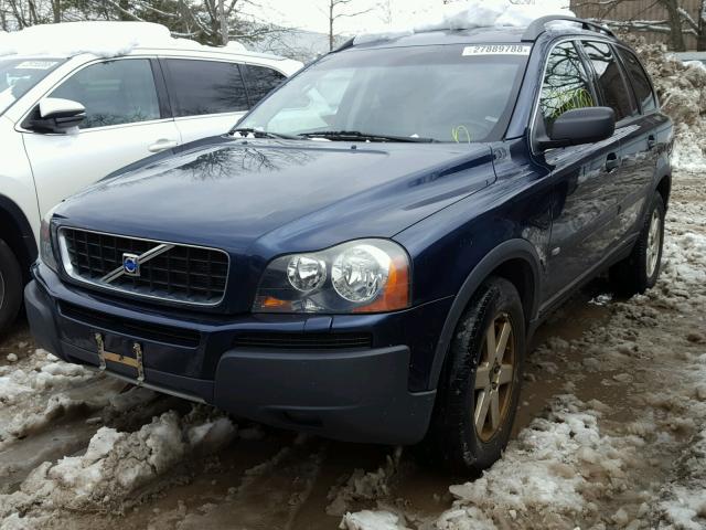 YV1CZ59H541081225 - 2004 VOLVO XC90 BLUE photo 2