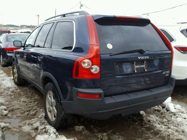 YV1CZ59H541081225 - 2004 VOLVO XC90 BLUE photo 3