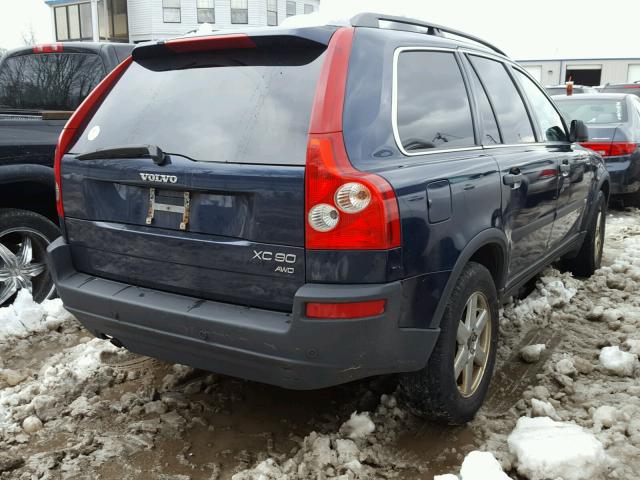 YV1CZ59H541081225 - 2004 VOLVO XC90 BLUE photo 4