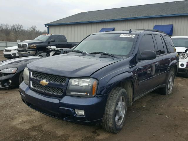 1GNDS13S382168219 - 2008 CHEVROLET TRAILBLAZE BLUE photo 2