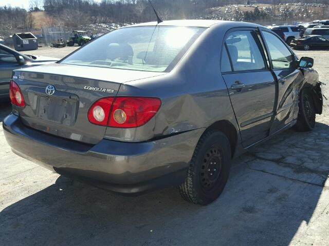 2T1BR32E07C753648 - 2007 TOYOTA COROLLA CE GRAY photo 4