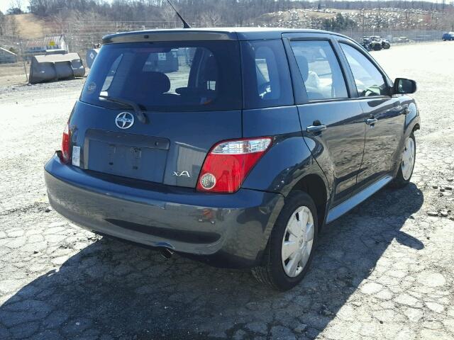 JTKKT604X60142170 - 2006 TOYOTA SCION XA BLUE photo 4